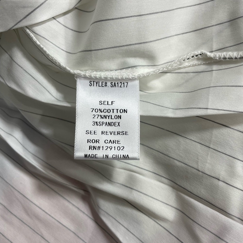 STAAND Apparel White Off Shoulder Striped Button Top
New - Picture 7 of 7
